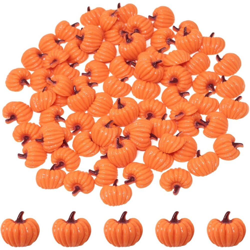 80PCS Autumn Resin Charms Cute Slime Charms Fall Theme Resin Embellishments Than